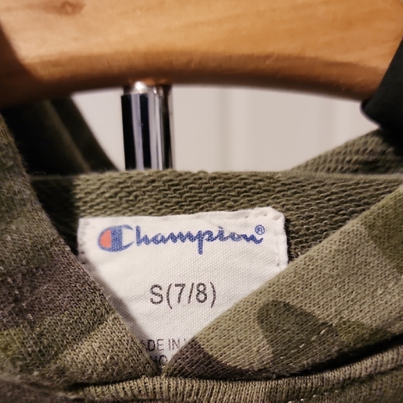Champion Kids Camo Hoodie - Green - Picture 2 of 3